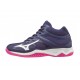 Mizuno Scarpe Pallavolo Donna - Thunder Blade 2 Mid - Blu/Bianco